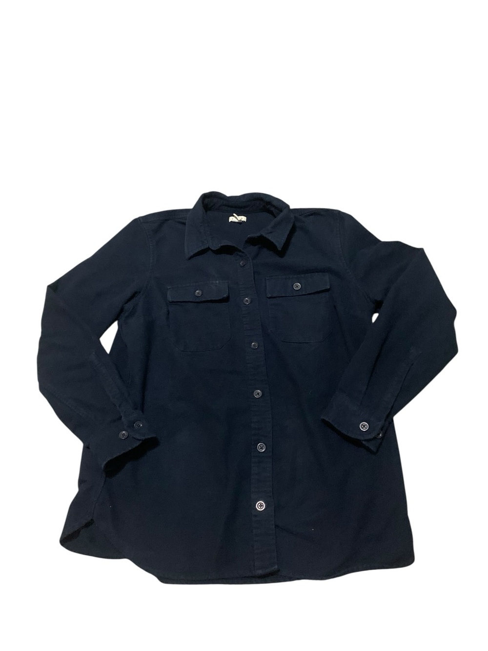 L.L. Bean Navy Blue Button Up Navy Blue size M